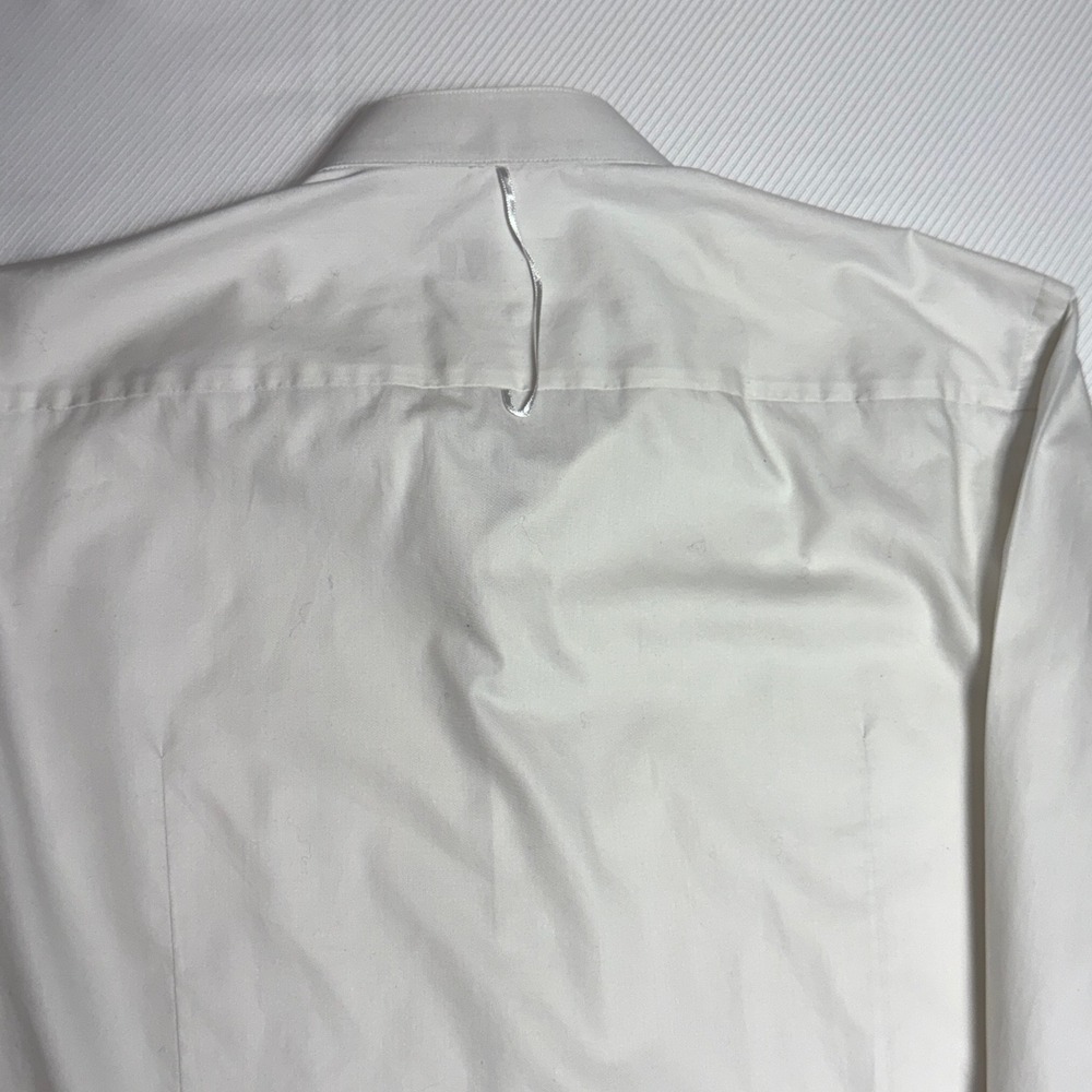 Hugo Boss Slim Fit Wing Collar Tuxedo Shirt White Getzner Fabric Size 38 15 - Picture 9 of 14